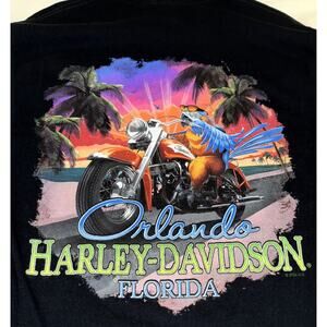 Harley Davidson Motorcycles Orlando Florida Short Sleeve T-Shirt Black Sz Medium